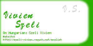 vivien szeli business card